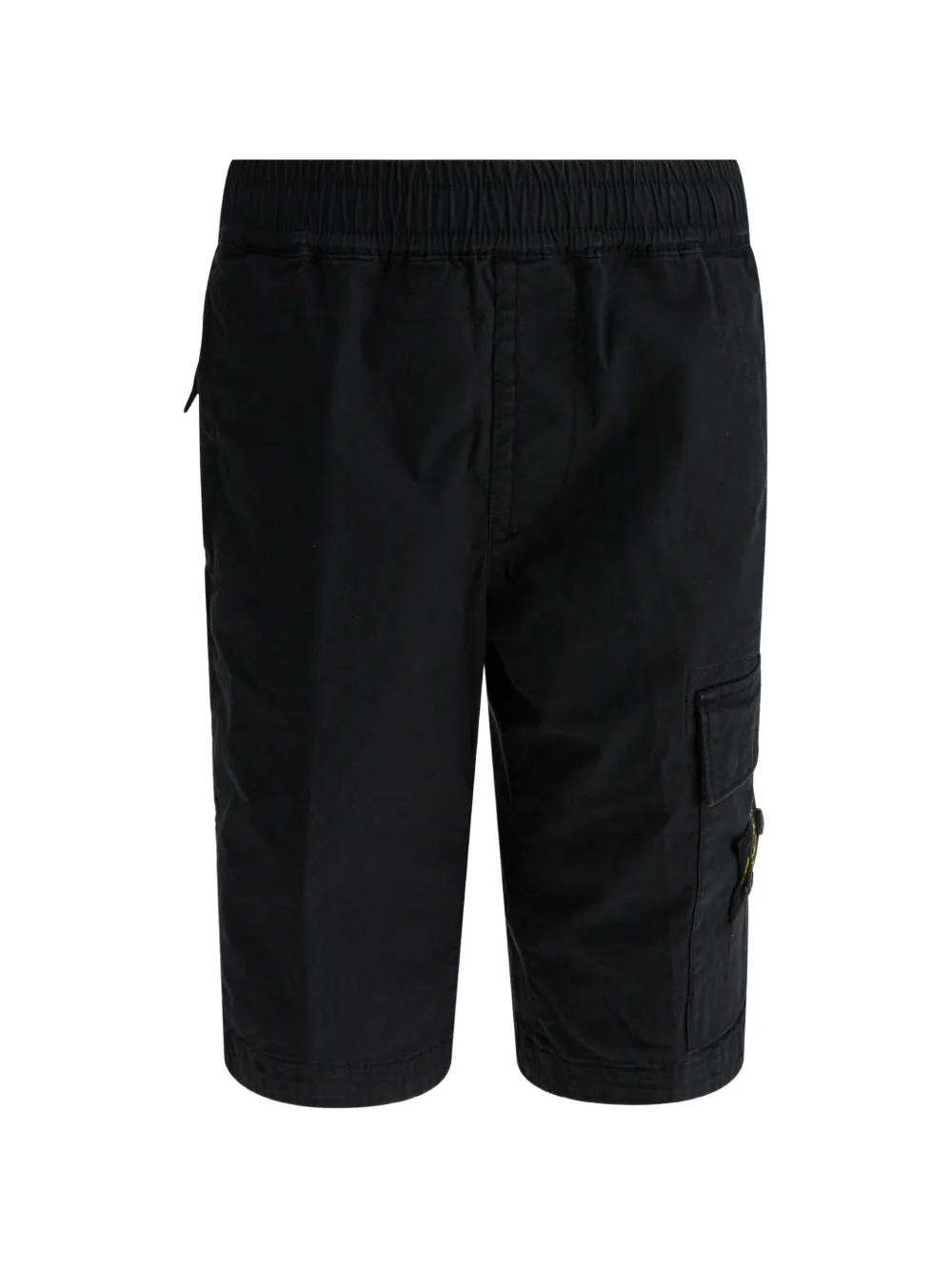 Stone Island Junior logo-patch cargo shorts - Schwarz