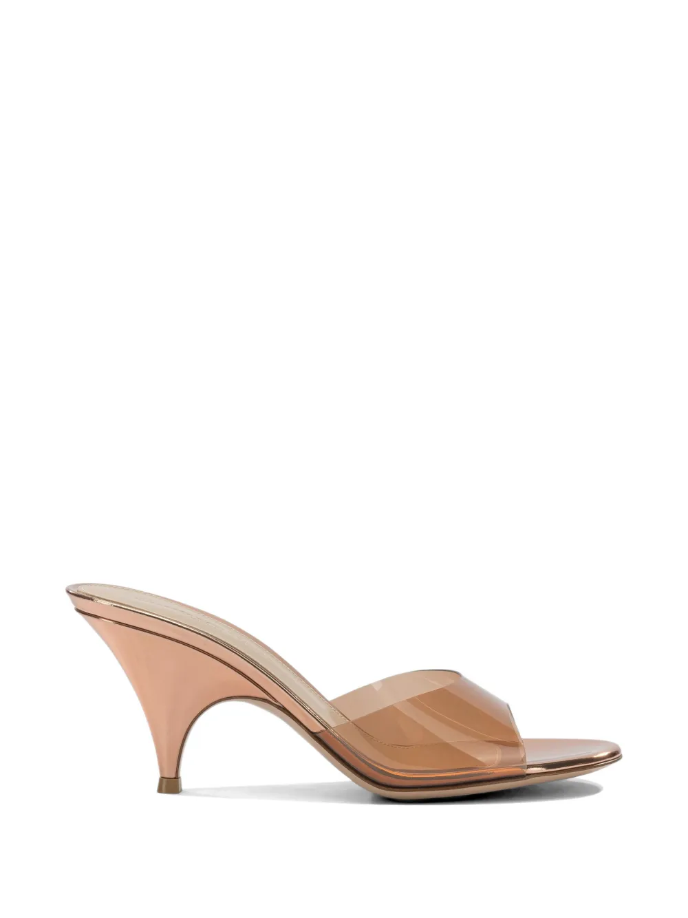 Gianvito Rossi Sofia metallic-finish mules - Gold