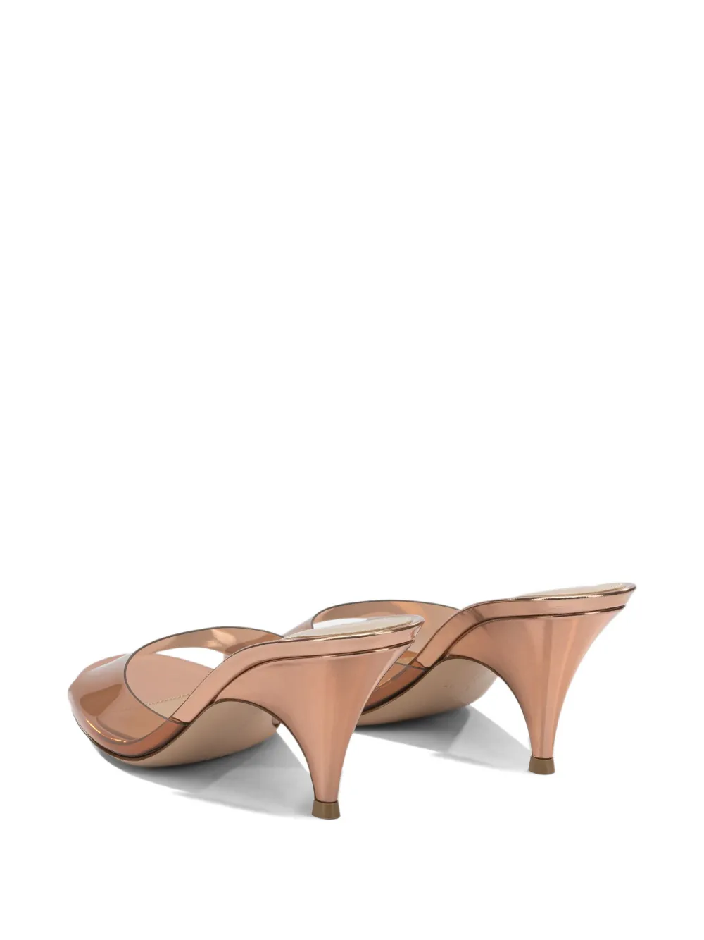 Gianvito Rossi Sofia metallic-finish mules Goud
