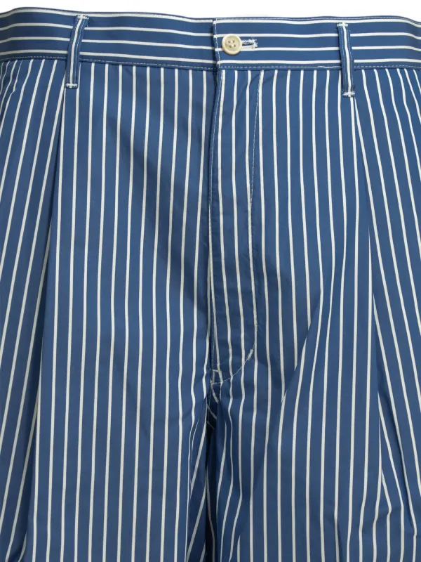 Comme Des Garçons Shirt ストライプ ショートパンツ | ブルー