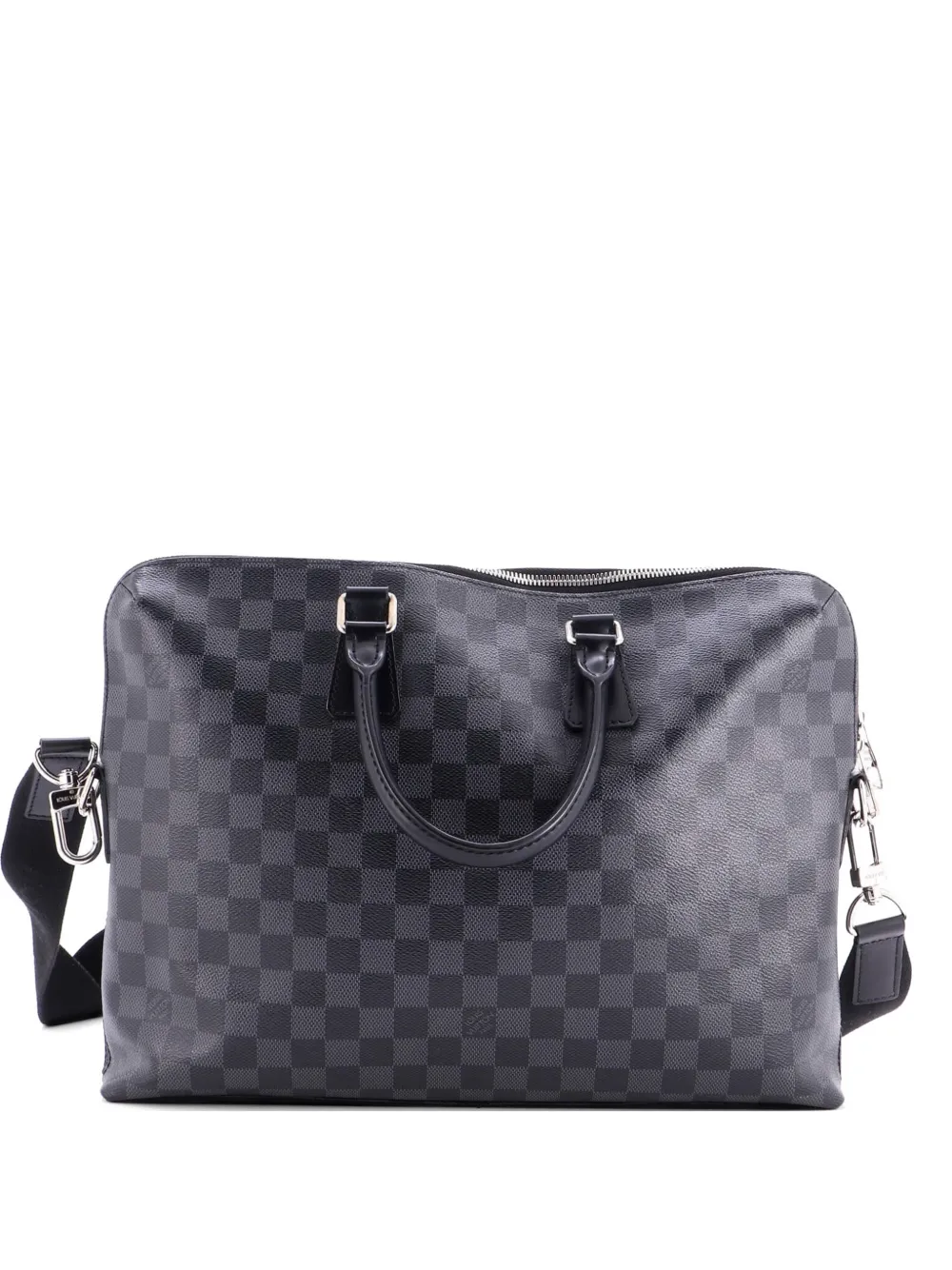 Louis Vuitton Pre-Owned Porte-Documents Jour Bag Handtasche aus Damier-Graphit - Schwarz