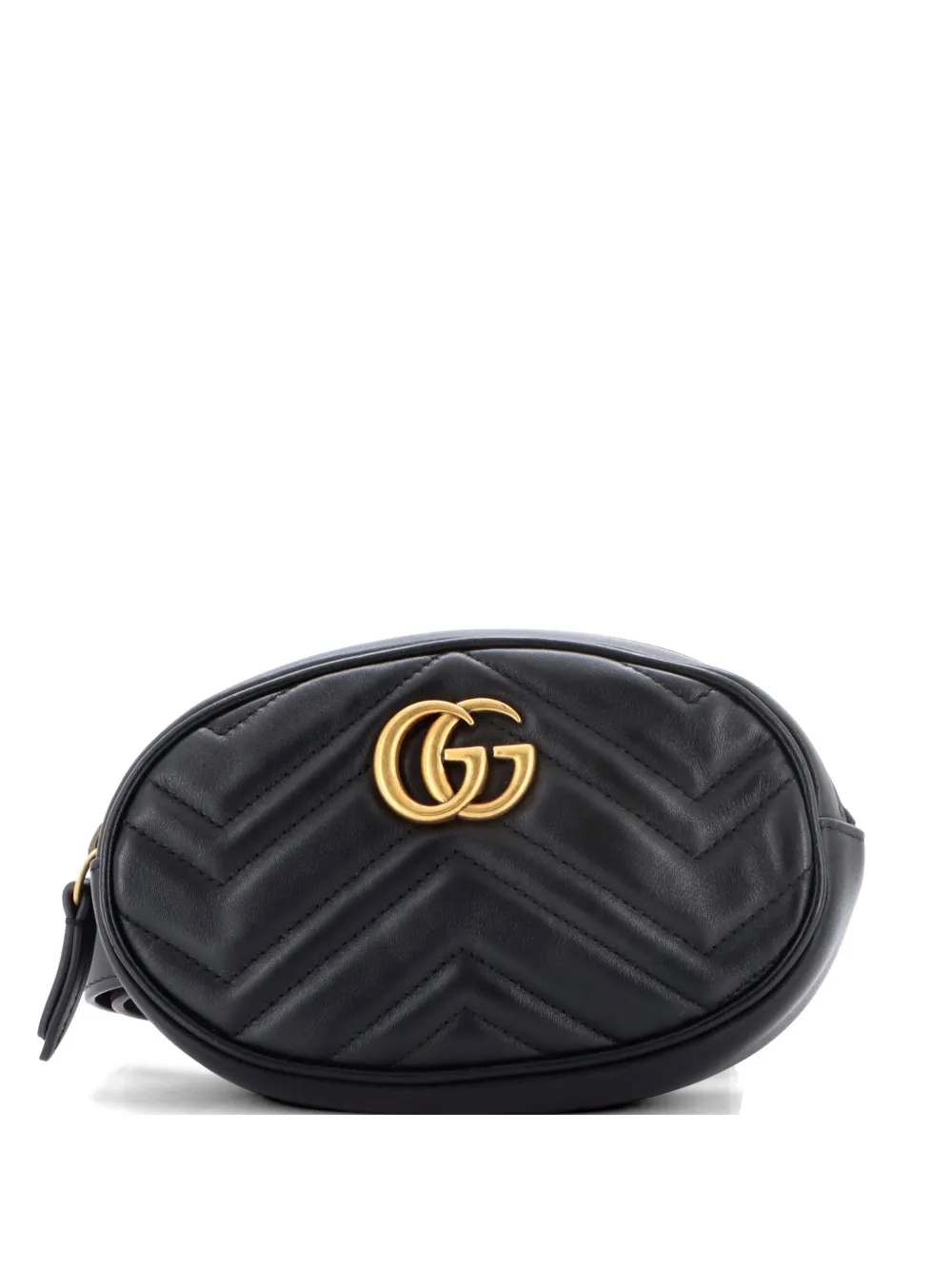Gucci Pre-Owned GG Marmont Matelasse Leather belt bag - Nero