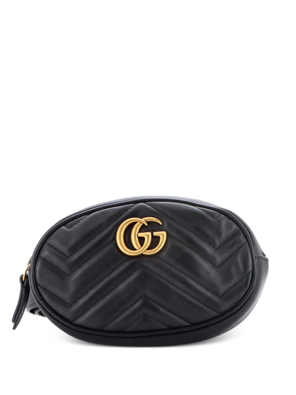 Gucci Pre-Owned GG Marmont Matelasse Leather belt bag - Nero