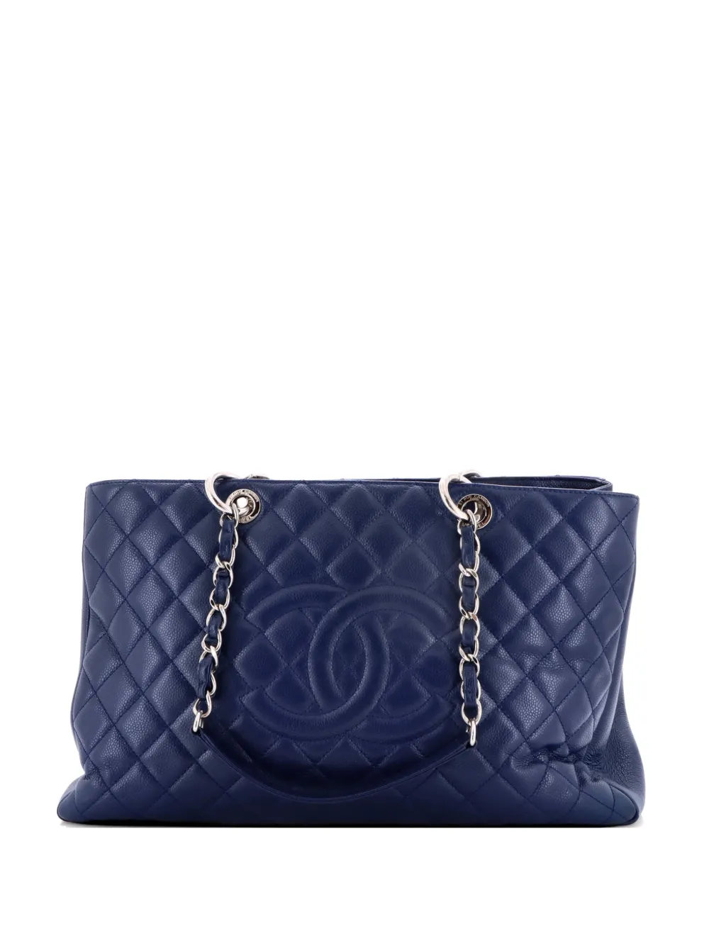 CHANEL Pre-Owned Grand Shopping Quilted Caviar XL tote bag - Blu