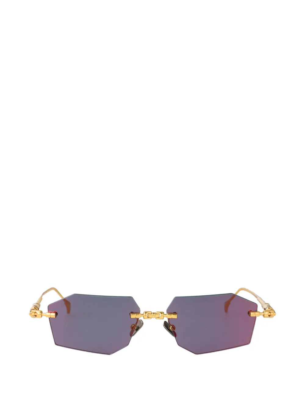 Kuboraum Maske H63 geometric-frame sunglasses - Violett