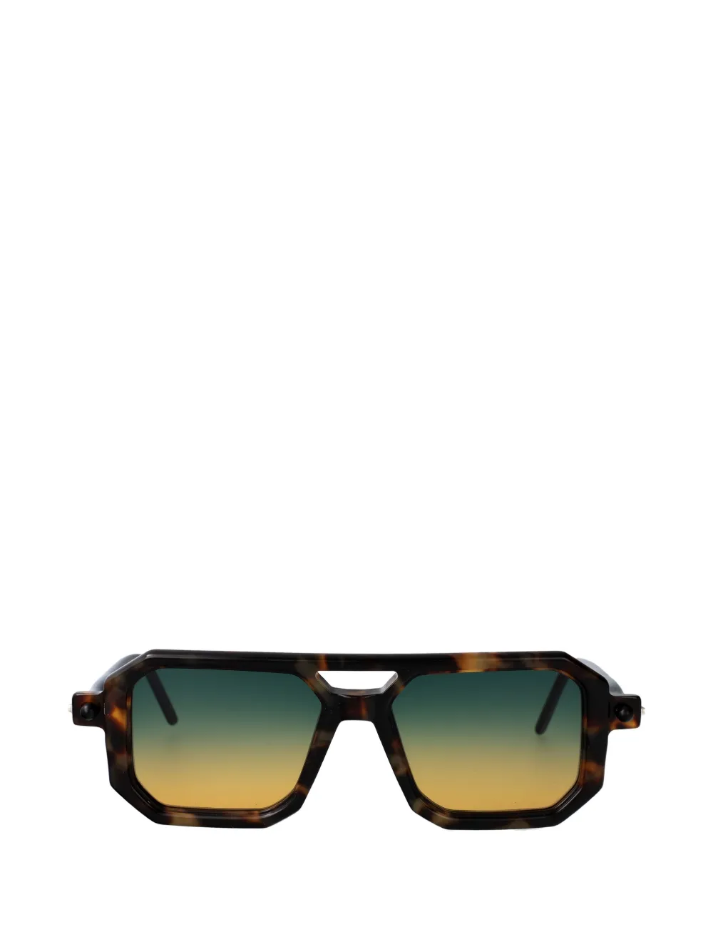 Kuboraum Maske P8 geometric-frame sunglasses - Marrone