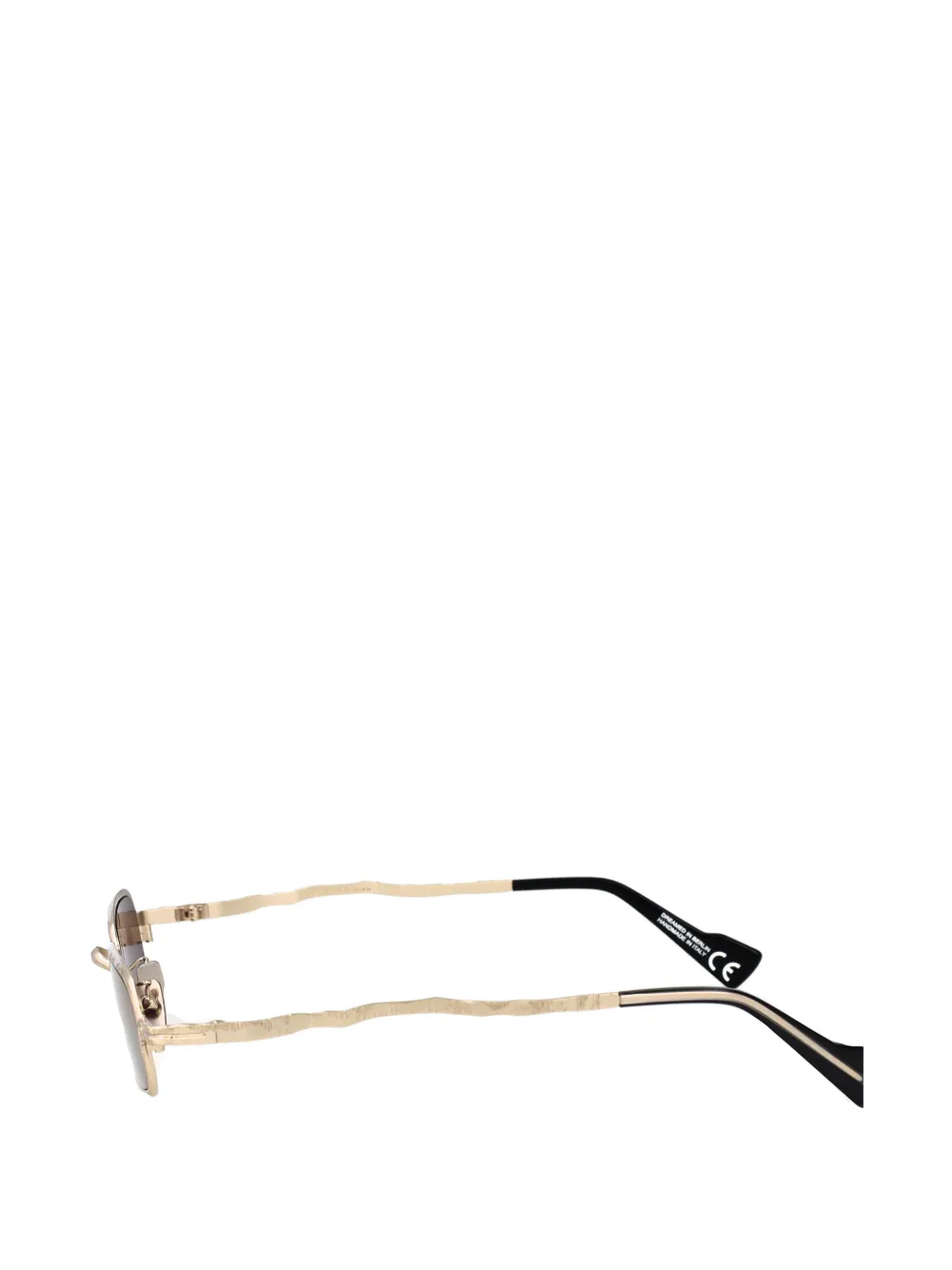 Kuboraum Maske Z18 zonnebril met rechthoekig montuur Goud