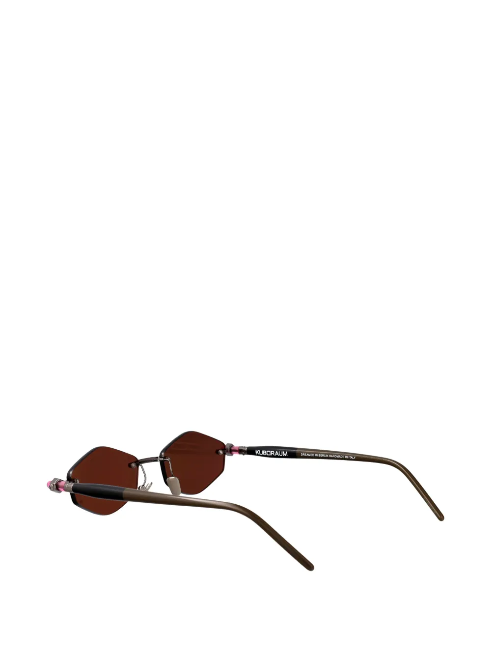 Kuboraum Maske P60 zonnebril met geometrisch montuur Zilver
