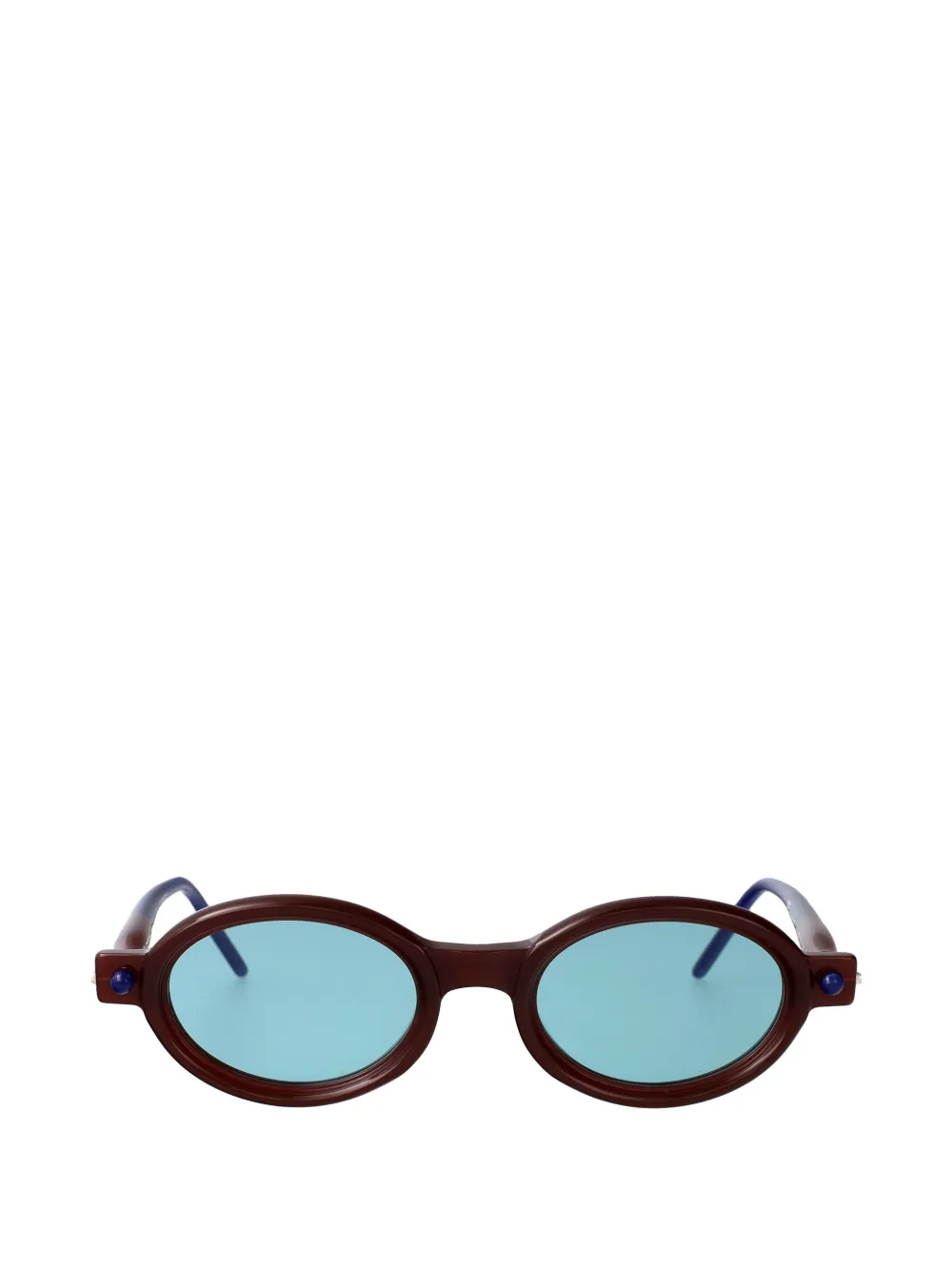 Kuboraum Maske P6 round-frame sunglasses - Marrone