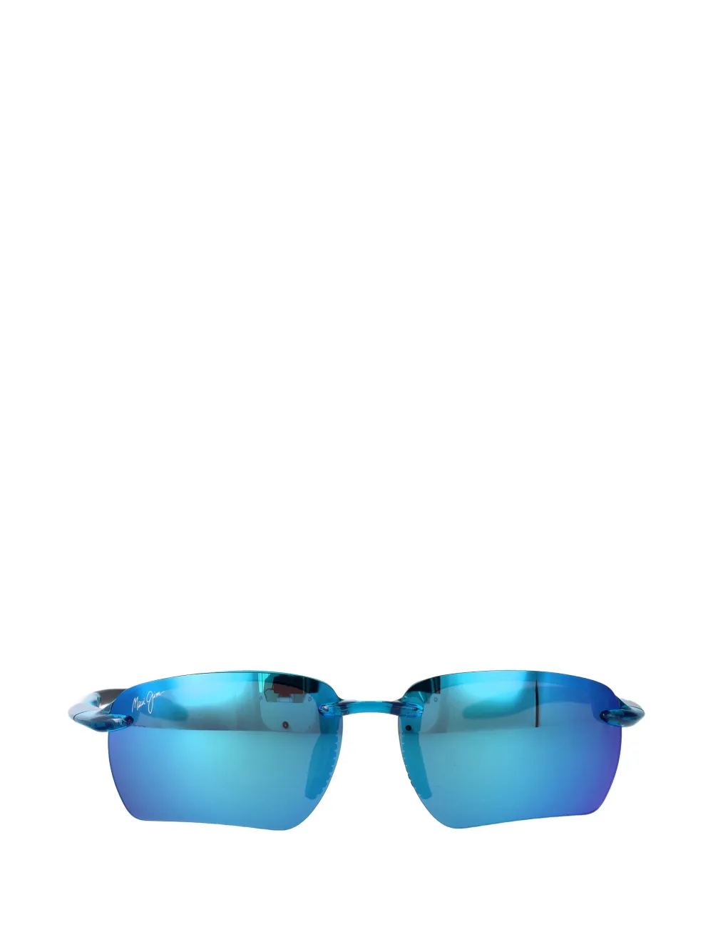Maui Jim Breakwall rimless rectangle-frame sunglasses - Blau