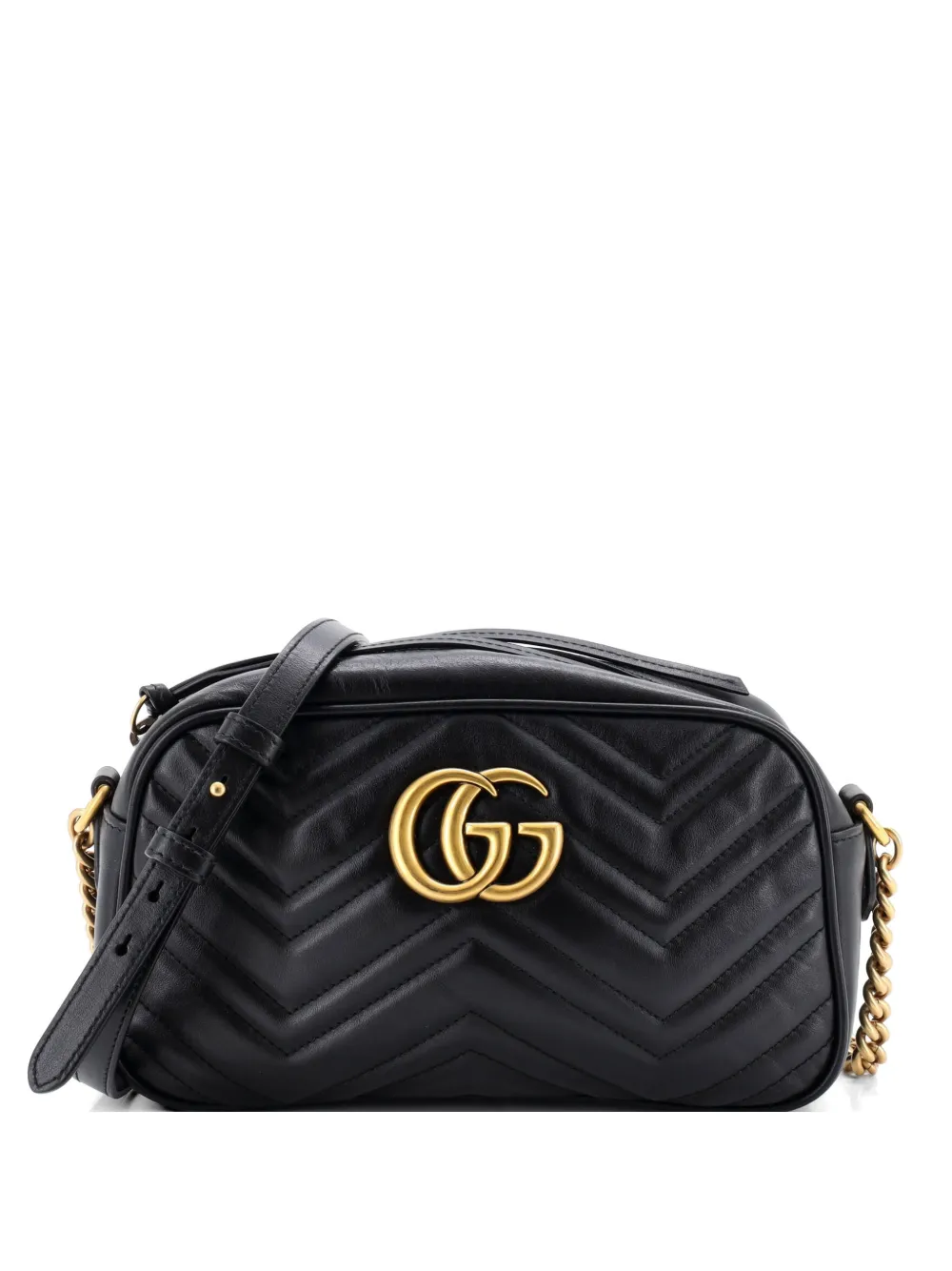 Gucci Pre-Owned GG Marmont Shoulder Bag Matelasse Leather Small crossbody bag - Nero