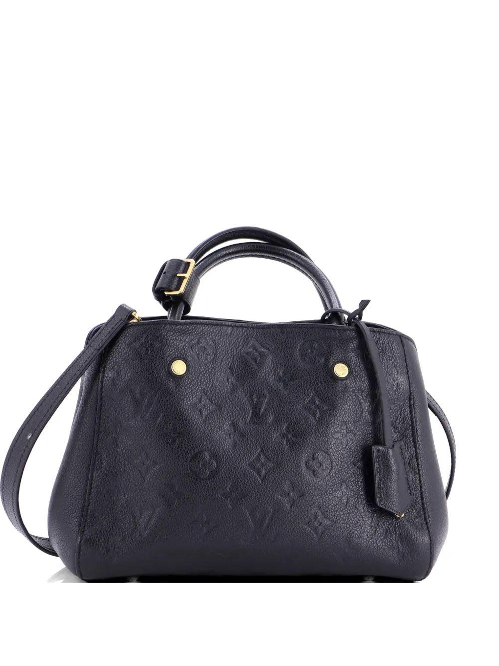 Louis Vuitton Pre-Owned Montaigne Handbag Monogram Empreinte Leather BB satchel - Nero