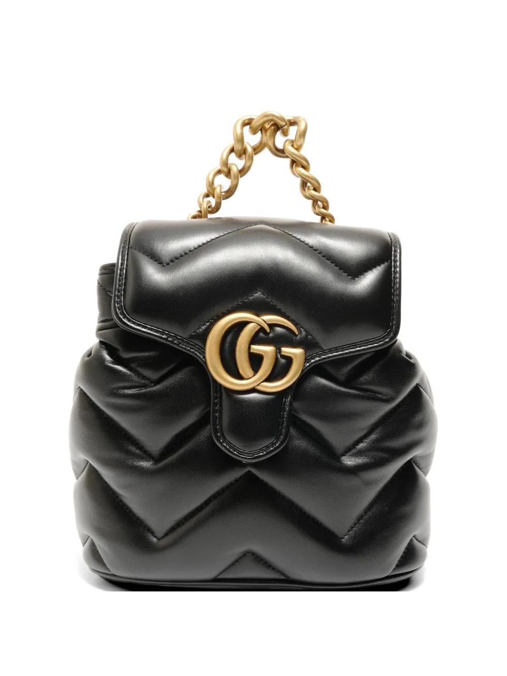 Gucci Pre-Owned 2010s GG Marmont quilted backpack - Nero