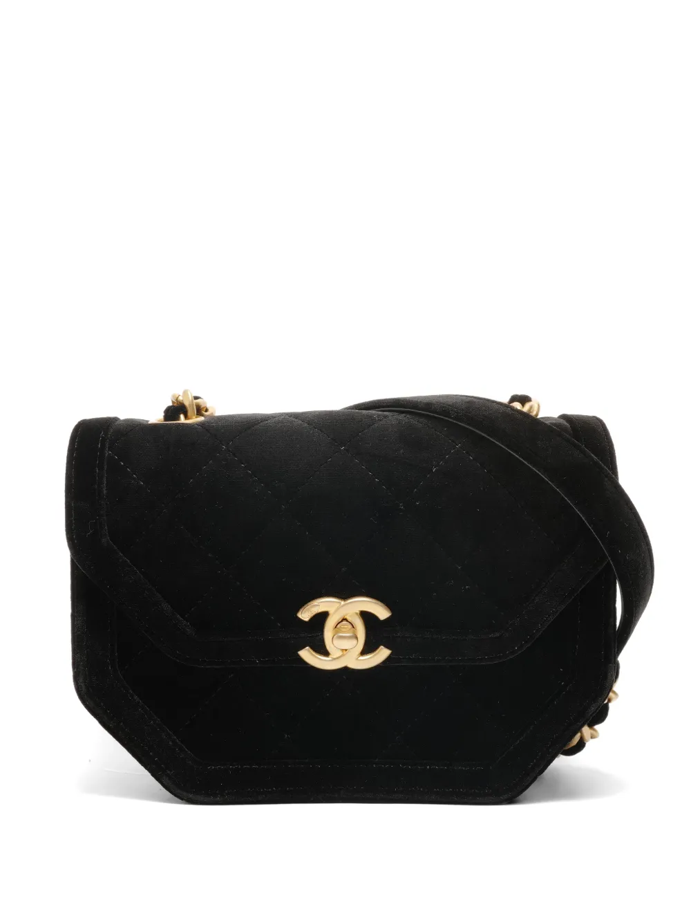 CHANEL Pre-Owned quilted CC turn-lock shoulder bag - Black