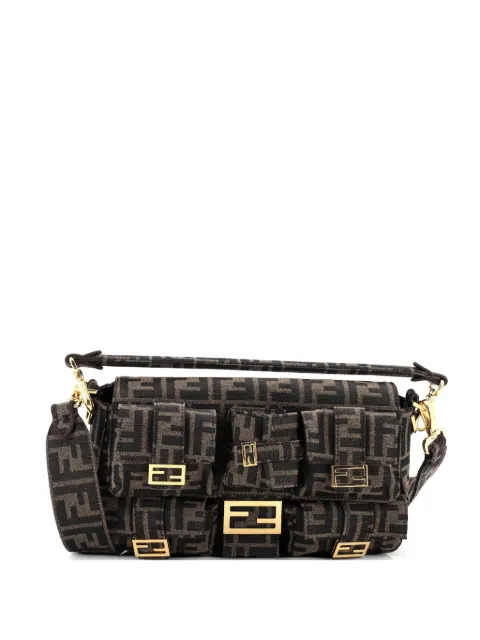 Fendi Pre-Owned Multipocket Baguette Bag Zucca Canvas satchel