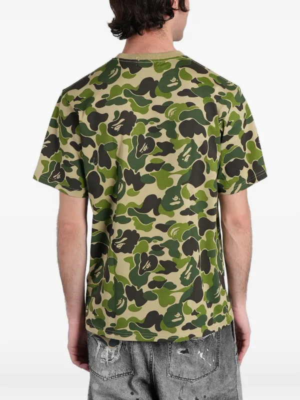 A BATHING APE® カモフラージュ Tシャツ | グリーン | FARFETCH JP