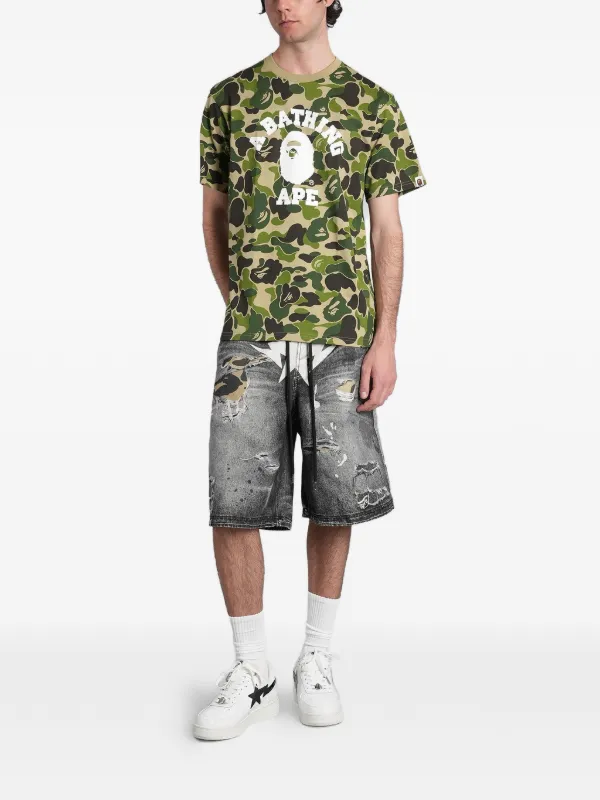 A BATHING APE® カモフラージュ Tシャツ | グリーン | FARFETCH JP