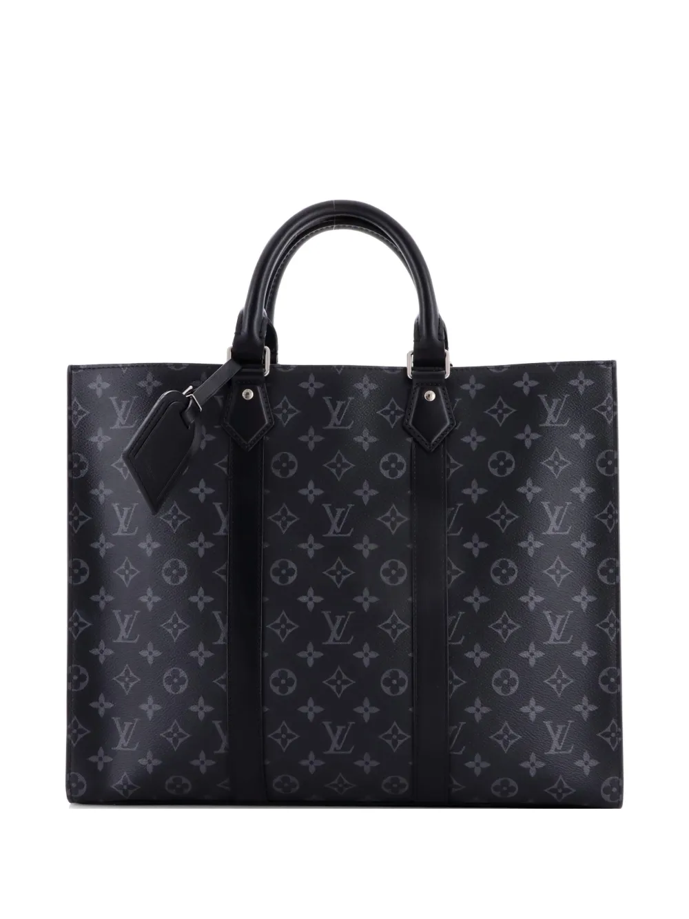 Louis Vuitton Pre-Owned Sac Plat NM 24H Bag Monogram Eclipse Canvas tote bag - Nero