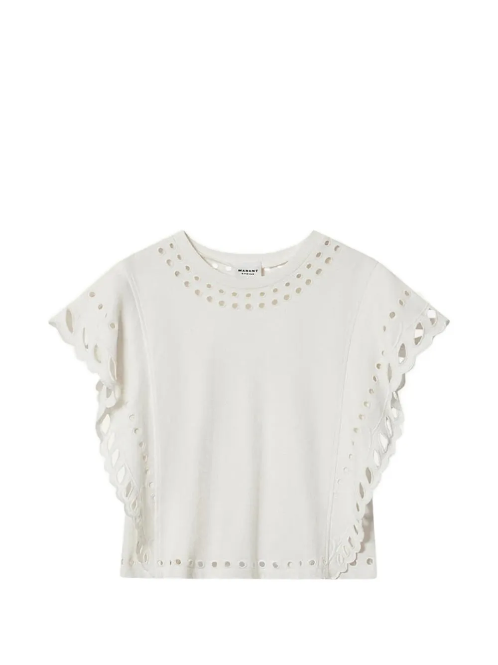 ISABEL MARANT Odyle T-Shirt mit Ösendetail - Nude
