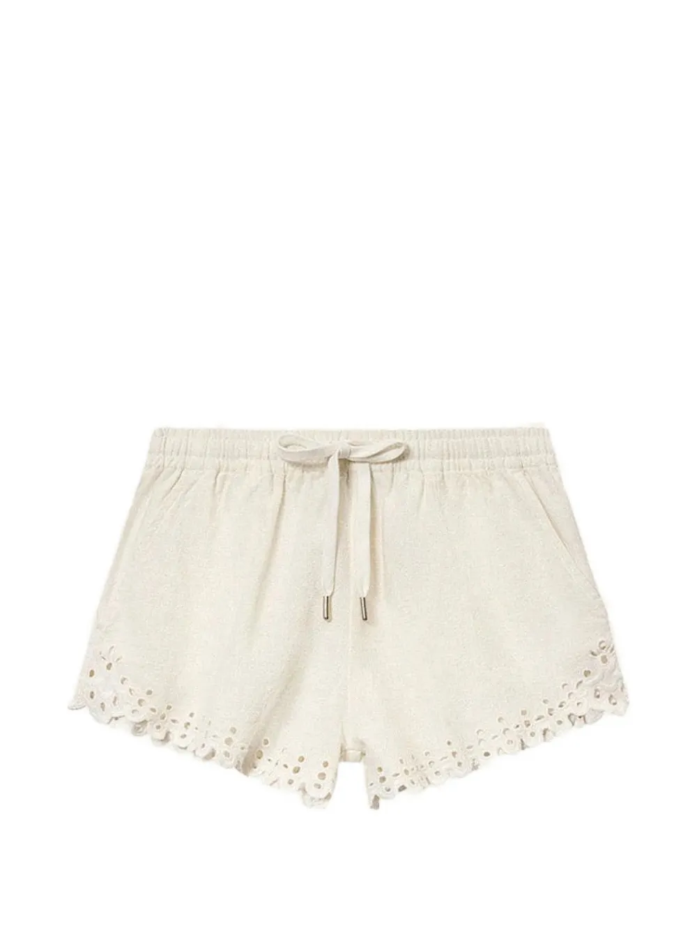 ISABEL MARANT Shorts Balyme in pizzo sangallo - Bianco
