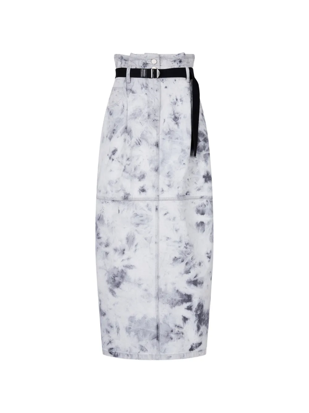 TOMBOY belted ice-wash skirt - Bianco
