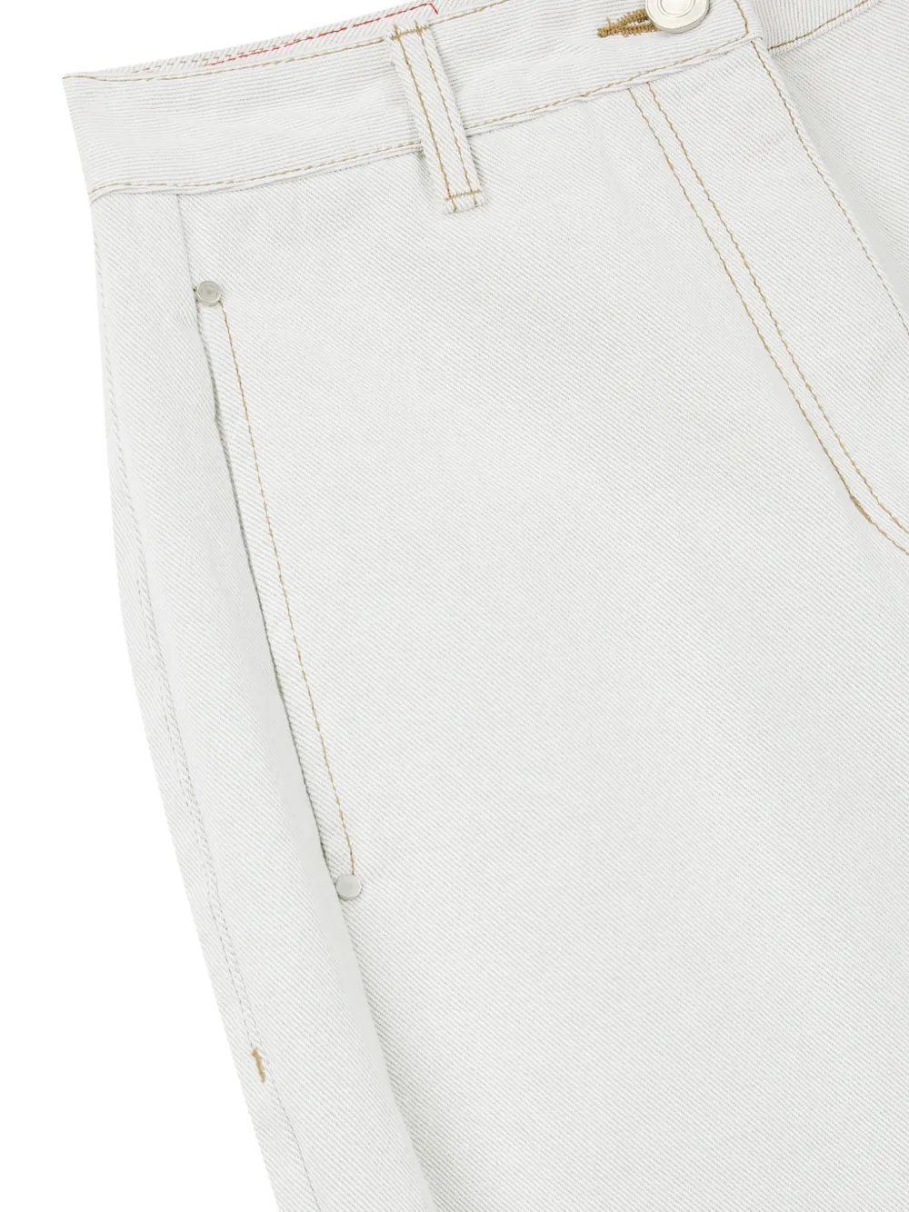 TOMBOY Jeans met contrasterende stiksels Wit