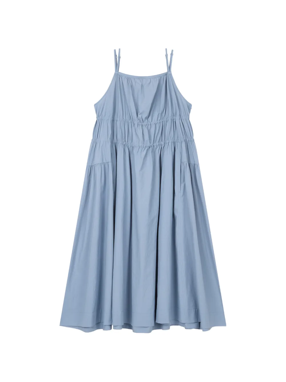 Tomboy Back Ribbon Dress In Blue