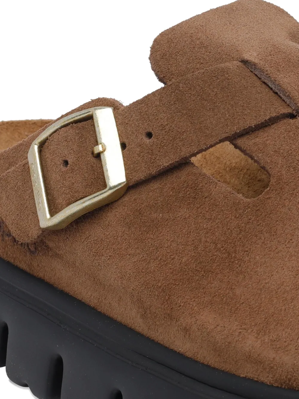 Birkenstock Boston Chunky suede mules Bruin