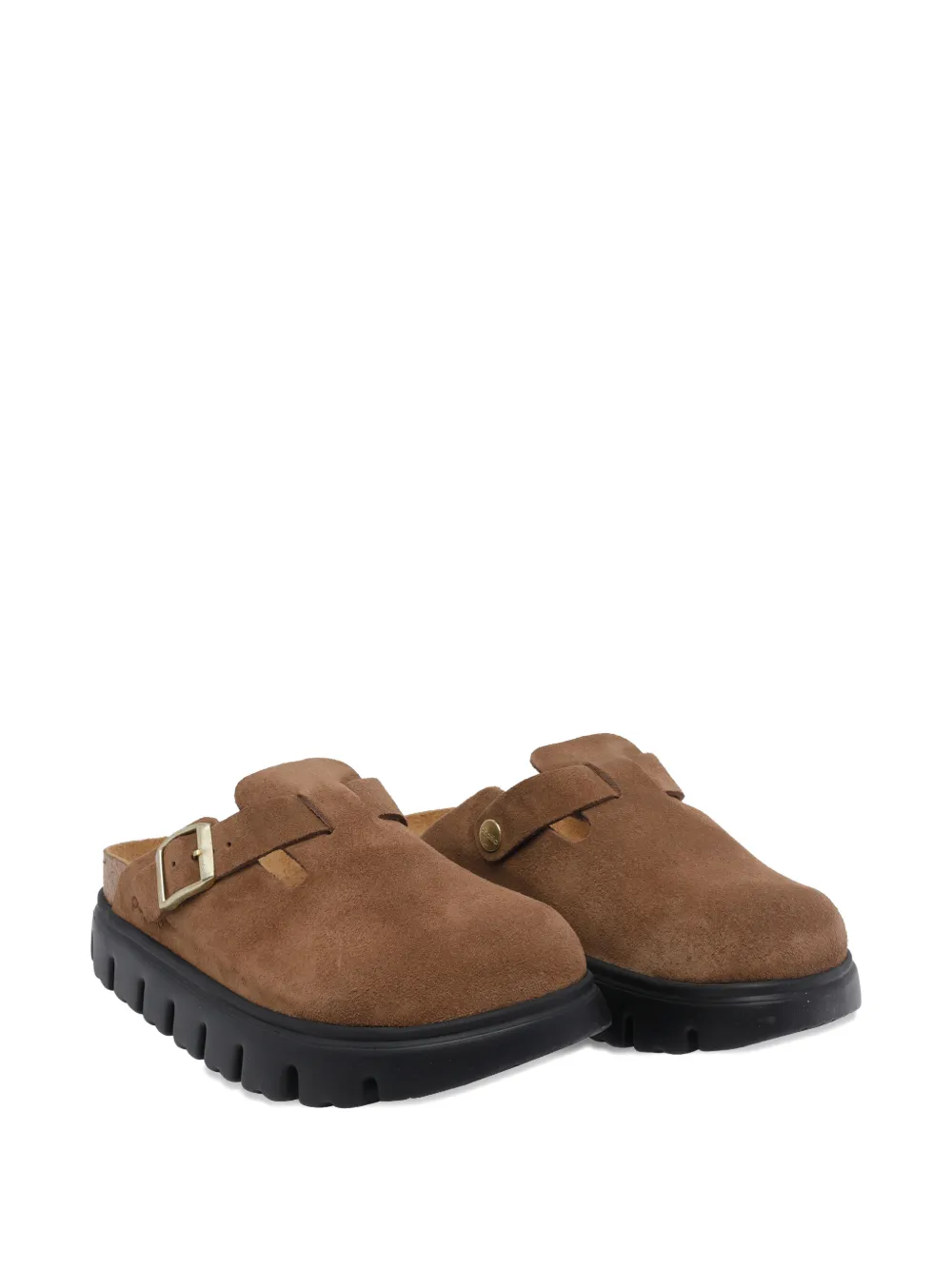 Birkenstock Boston Chunky suede mules Bruin