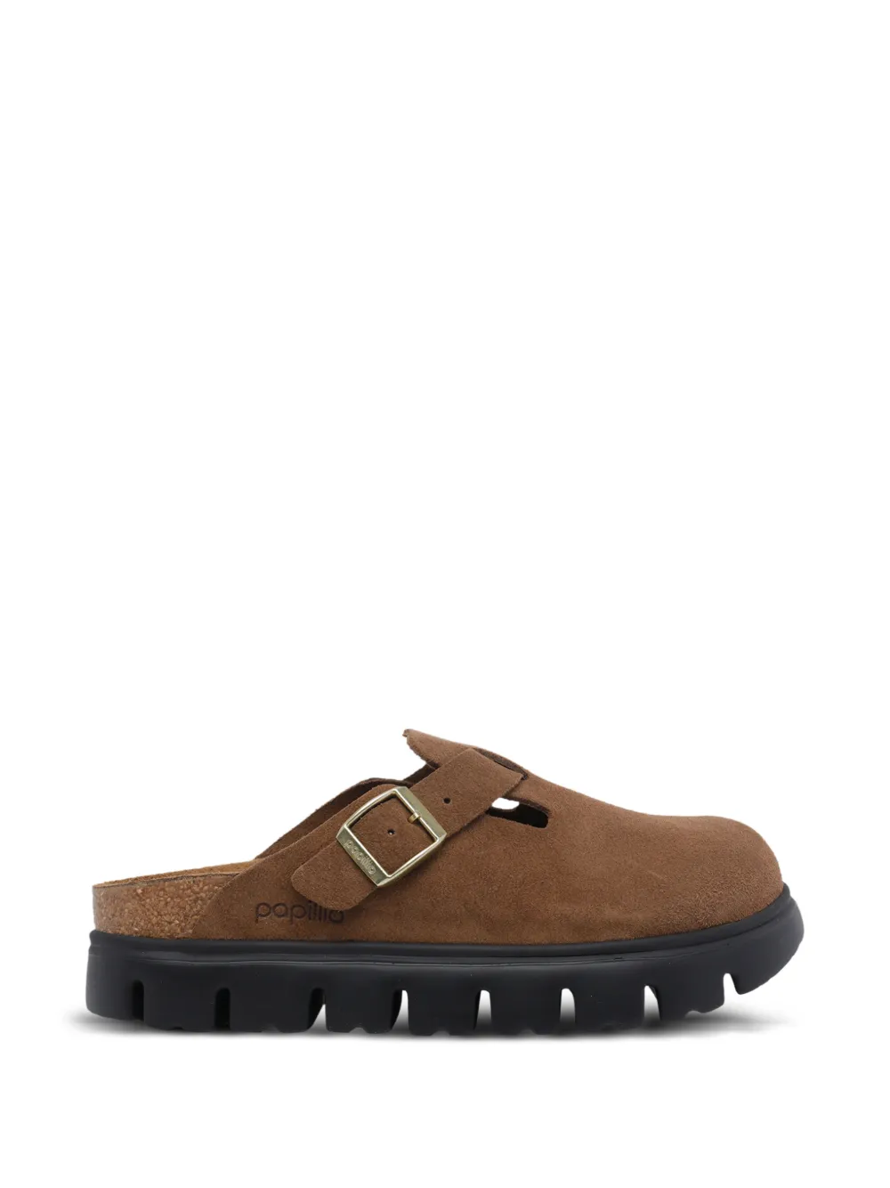 Birkenstock Boston Chunky suede mules - Marrone
