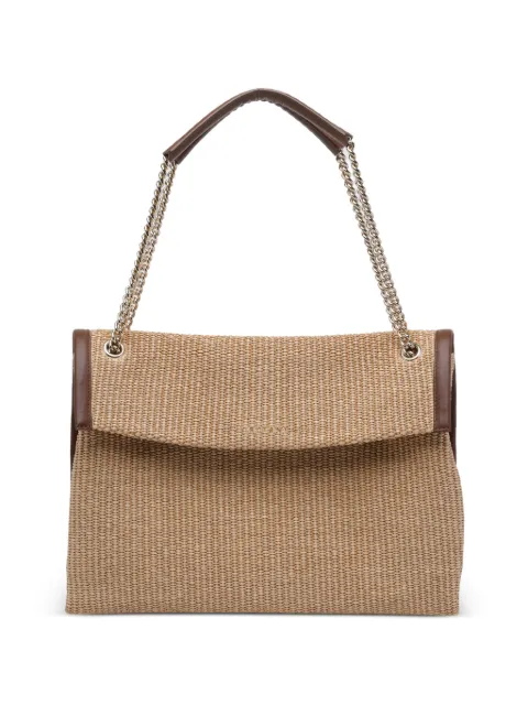 Orciani midi Venus Soft leather-trim shoulder bag