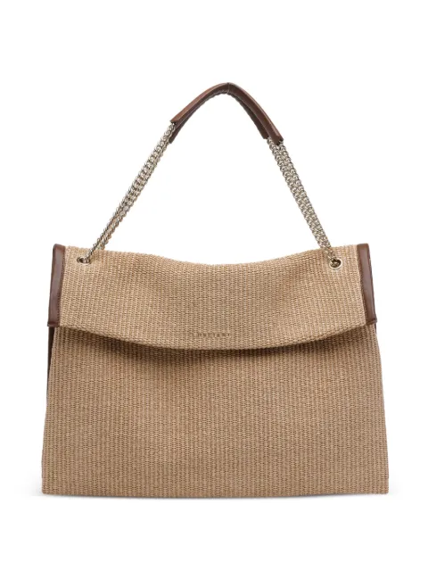 Orciani large Venus Soft leather-trim shoulder bag