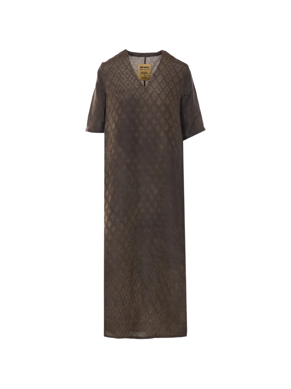 Uma Wang Apostle geometric-pattern dress - Marrone