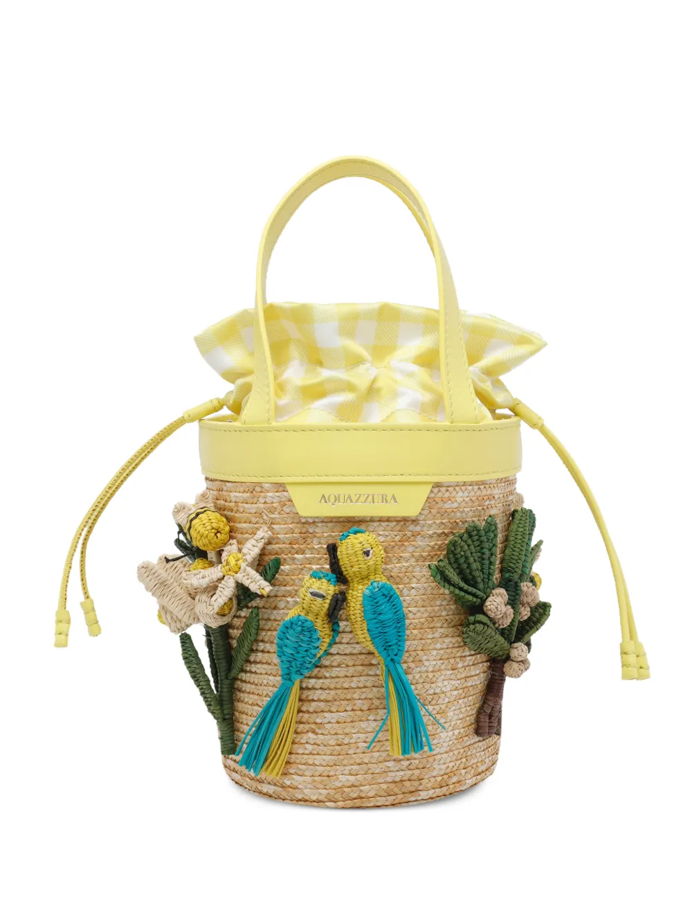 Aquazzura mini Birdsong bucket bag - Toni neutri