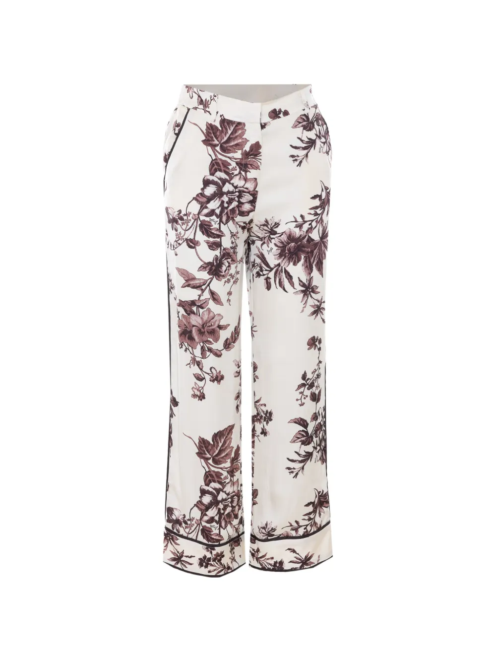 LIU JO floral-print wide-leg trousers - Nude