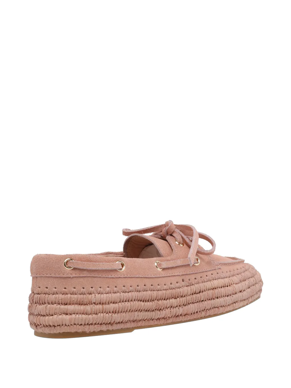 Paloma Barceló Penelope raffia-upper mules Roze