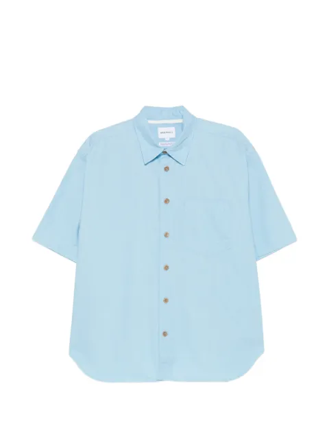 Norse Projects short-sleeved patch-pocket shirt