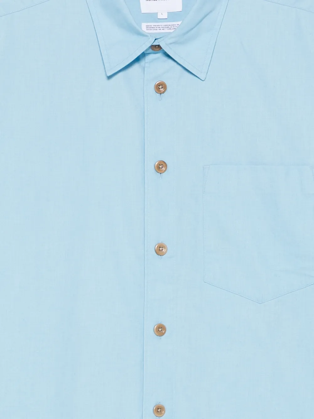 Norse Projects Overhemd met opgestikte zak Blauw