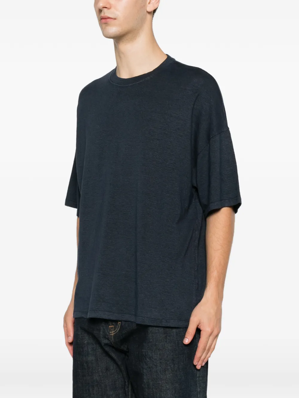 Roberto Collina T-shirt met ronde hals Blauw