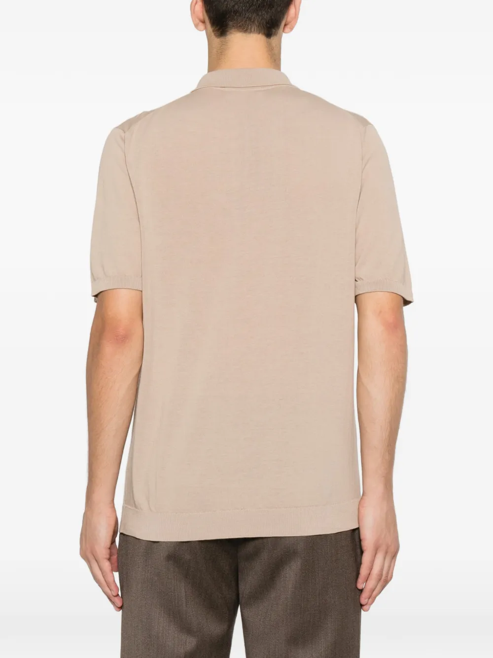 Roberto Collina Poloshirt met korte mouwen Beige