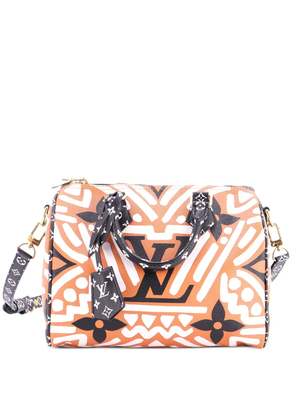 Louis Vuitton Pre-Owned Speedy Bandouliere Bag Limited Edition Crafty Monogram Giant 25 satchel - Arancione