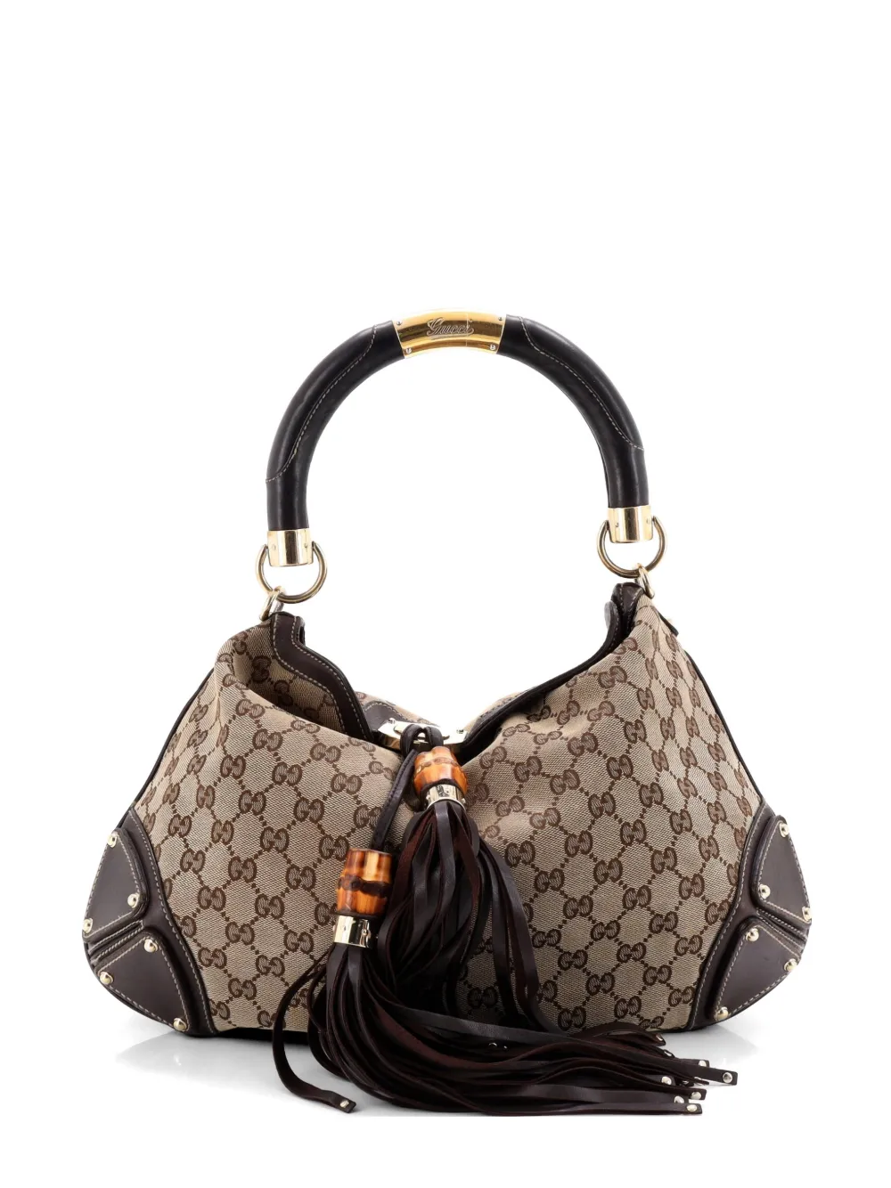 Gucci Pre-Owned Indy GG Canvas Medium hobo bag - Marrone