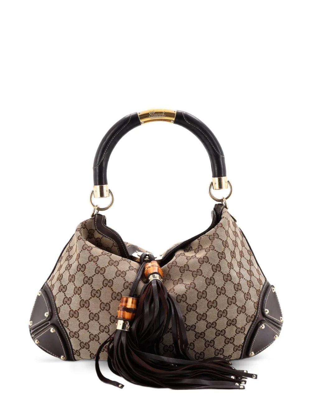 Gucci Pre-Owned Indy GG Canvas Medium hobo bag - Marrone
