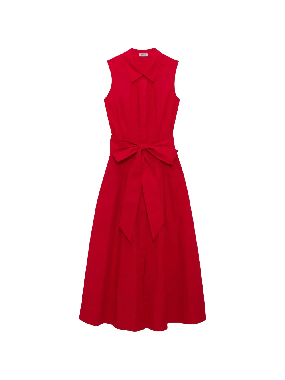 Simkhai Genny belted sleeveless midi dress - Rosso