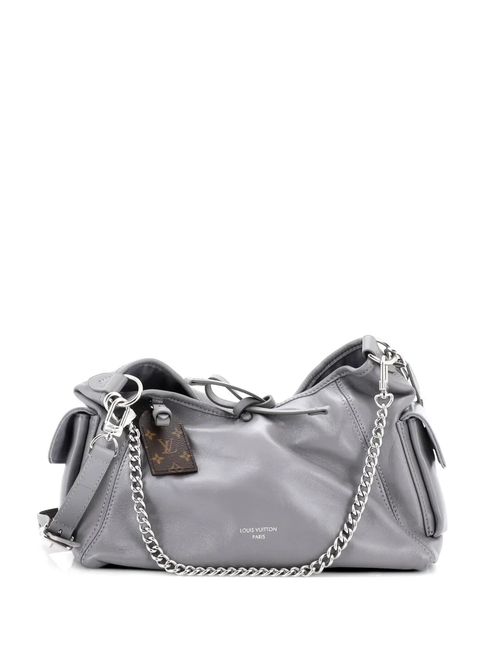 Louis Vuitton Pre-Owned CarryAll Cargo Hobo Leather with Monogram Canvas PM shoulder bag - Grau