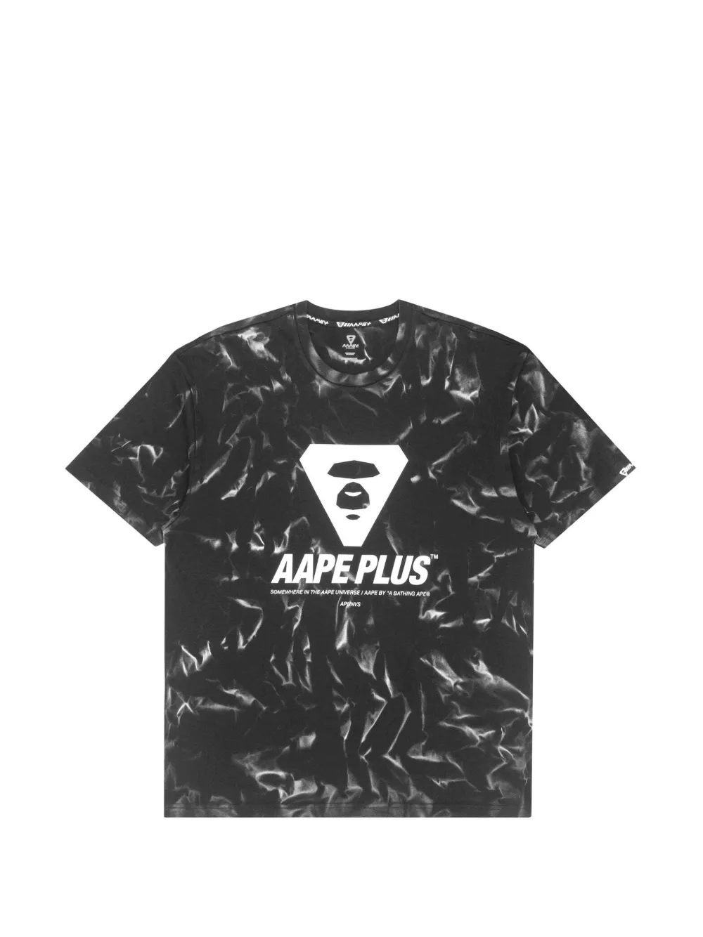 AAPE BY *A BATHING APE® moonface logo-print T-shirt · S