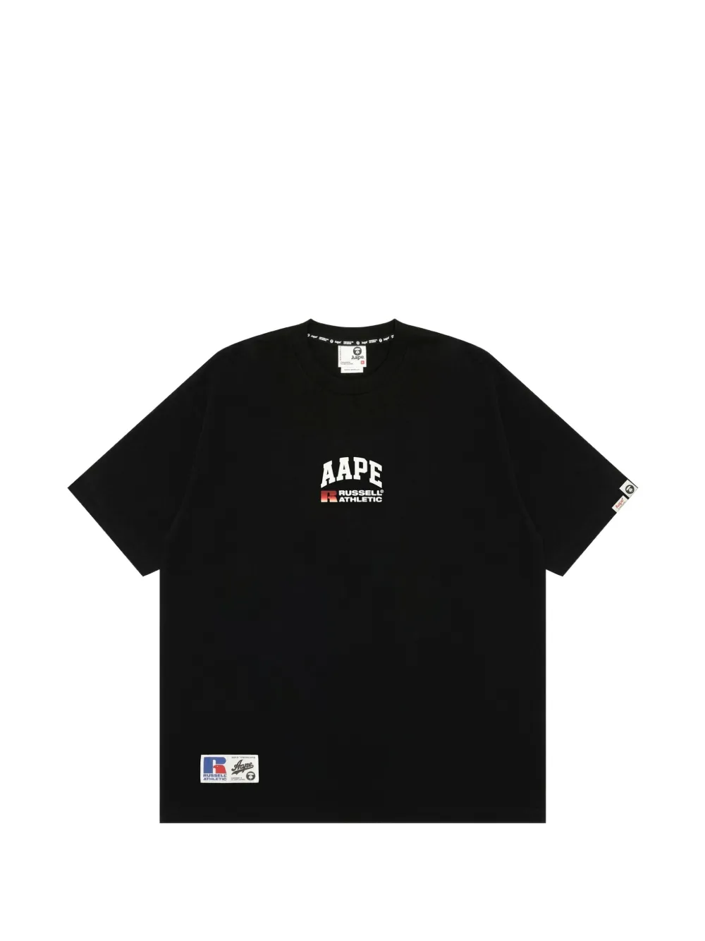 AAPE BY *A BATHING APE® x Russell Athletic logo-print crew-neck T-shirt · L