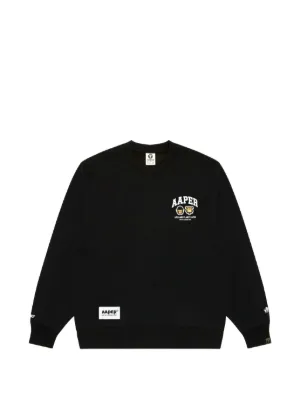 AAPE BY *A BATHING APE® ロゴ スウェットシャツ | ブラック | FARFETCH JP