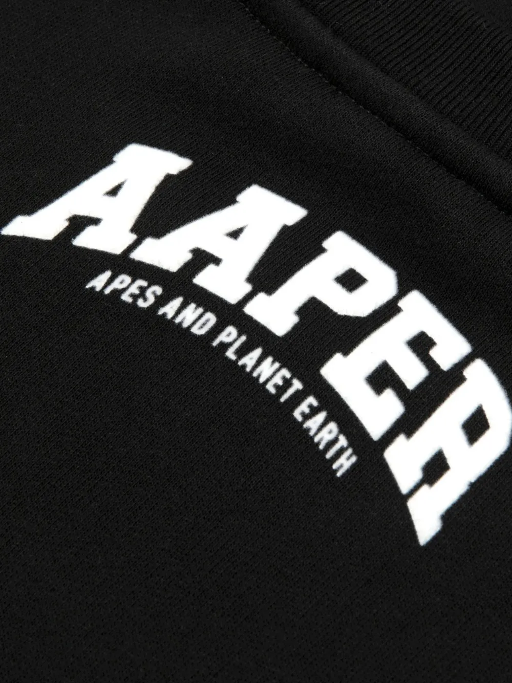 AAPE BY *A BATHING APE AAPER sweater met ronde hals Zwart