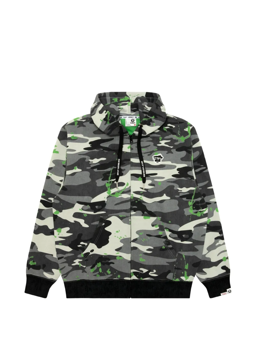 AAPE BY *A BATHING APE® Moonface camo-print hoodie - Grey